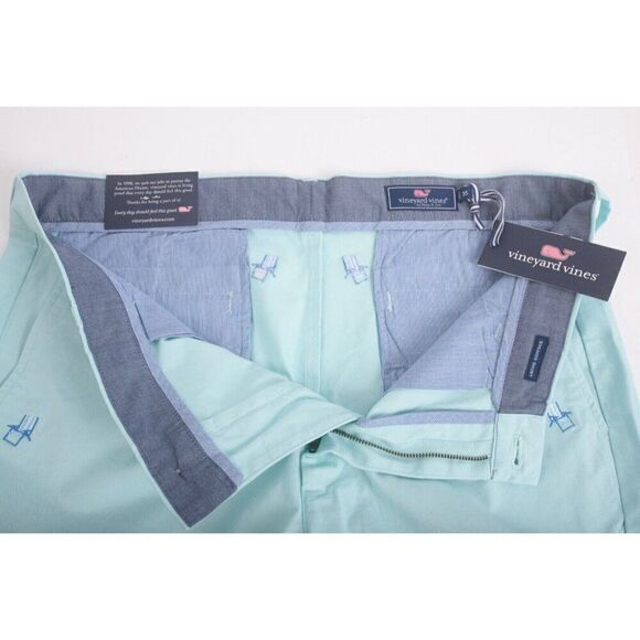 Vineyard Vines Mens Embroidered Breaker Shorts US 35 Beach Chair 9" Blue NWT - Picture 6 of 7